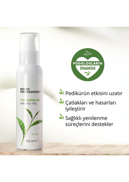 Polishing Oil, Parlatıcı Yağı Çay Ağacı Özlü, El ve Ayak Cilası, Moleküler Yağı Pedikür ve Manikür Için, 125 ml