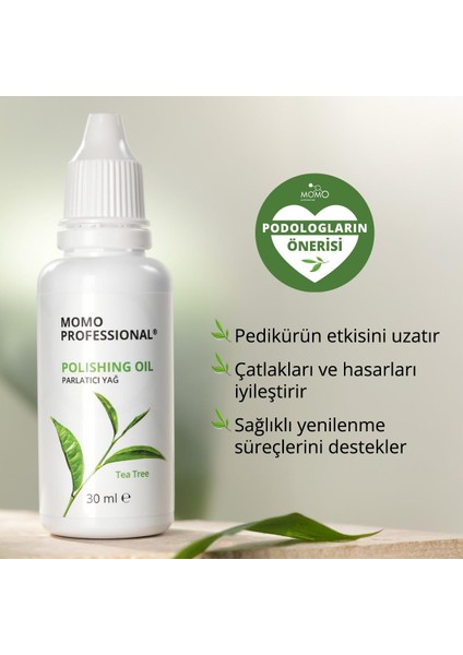 Polishing Oil, Parlatıcı Yağı Çay Ağacı Özlü, El ve Ayak Cilası, Moleküler Yağı Pedikür ve Manikür Için, 30 ml