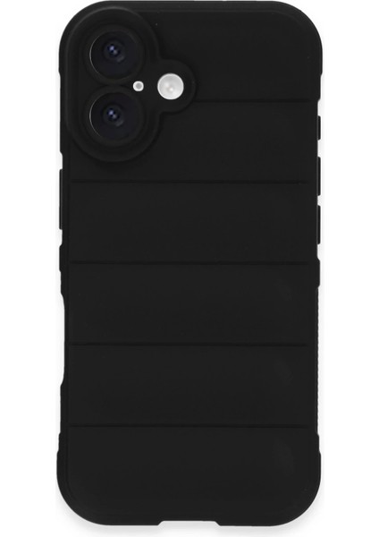 iPhone 16 Kılıf Optimum Silikon - Siyah