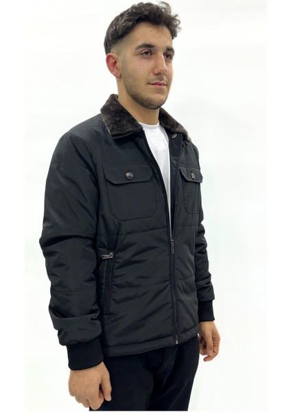 Yakası Kürklü Micro Kumaş Mont fiyatları