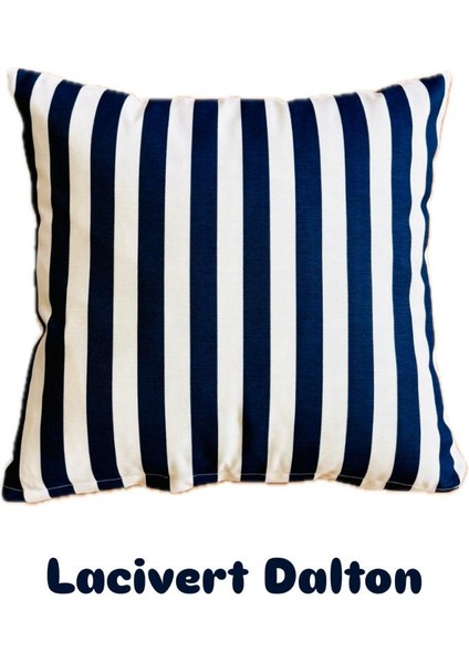 Lacivert Dalton Kırlent Kılıfı