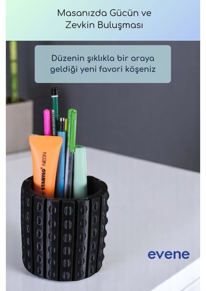Kalemlik Masa Kalemliği Organizer Kalemlik Siyah Renk Model 91 fiyatları