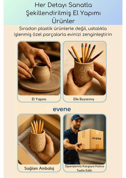 Kalemlik Masa Kalemliği Organizer Kalemlik Siyah Renk Model 91