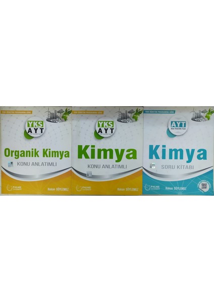 Palme Yayıncılık Ayt Kimya Konu Anlatım+Organik Kimya Konu Anlatımı+Soru Banlkası