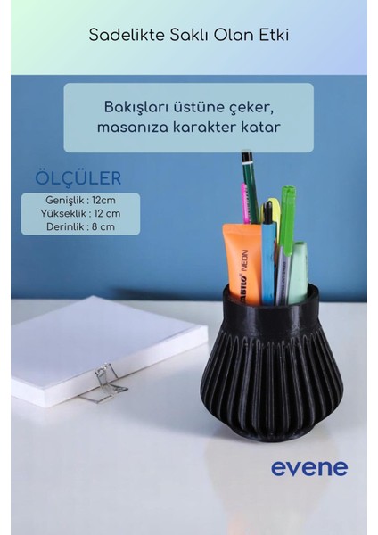 Kalemlik Masa Kalemliği Organizer Kalemlik Siyah Renk Model 83 modelleri
