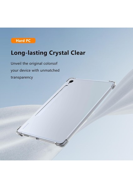 Samsung Galaxy Tab S10 Fe Plus 13.1 Inç 2025 Kılıf Şeffaf Köşe Korumalı Yumuşak Silikon Antişok Kapak modelleri