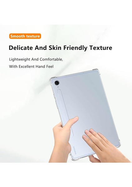 Samsung Galaxy Tab S10 Fe Plus 13.1 Inç 2025 Kılıf Şeffaf Köşe Korumalı Yumuşak Silikon Antişok Kapak fırsatları