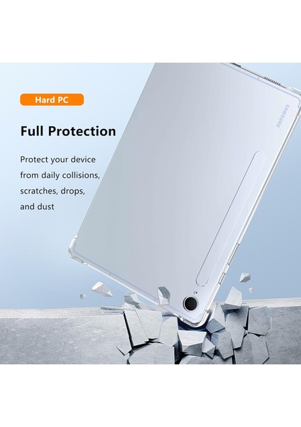 Samsung Galaxy Tab S10 Fe Plus 13.1 Inç 2025 Kılıf Şeffaf Köşe Korumalı Yumuşak Silikon Antişok Kapak indirimleri