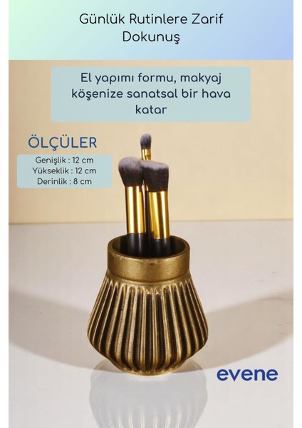 Makyaj Organizeri Makyaj Fırçalığı Makyaj Organizer Düzenleyici Altın Eskitme Renk Model 83 modelleri