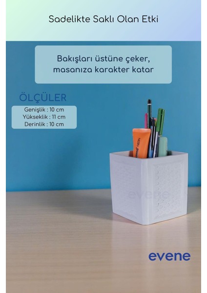 Kalemlik Masa Kalemliği Organizer Kalemlik Beyaz Renk Model 86 modelleri