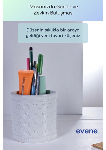 Kalemlik Masa Kalemliği Organizer Kalemlik Beyaz Renk Model 87 fiyatları