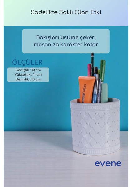 Kalemlik Masa Kalemliği Organizer Kalemlik Beyaz Renk Model 87 modelleri