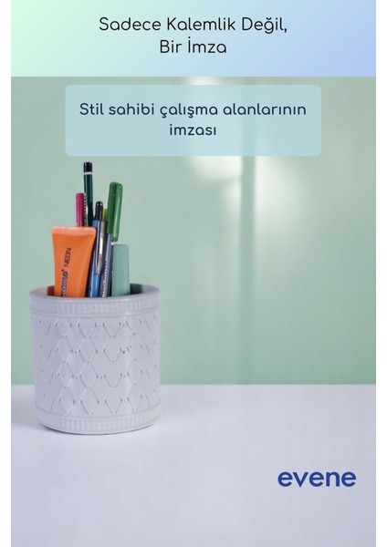 Kalemlik Masa Kalemliği Organizer Kalemlik Beyaz Renk Model 87 fırsatları