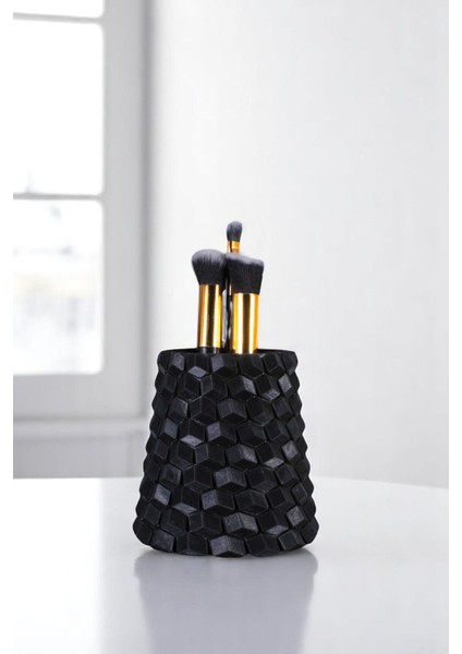 Makyaj Organizeri Makyaj Fırçalığı Makyaj Organizer Düzenleyici Siyah Renk Model 84