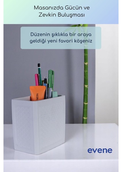 Kalemlik Masa Kalemliği Organizer Kalemlik Beyaz Renk Model 92 fiyatları
