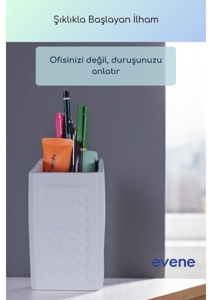 Kalemlik Masa Kalemliği Organizer Kalemlik Beyaz Renk Model 92 indirimleri