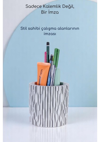 Kalemlik Masa Kalemliği Organizer Kalemlik Beyaz Renk Model 78 fırsatları