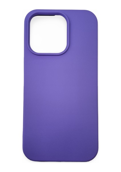 iPhone 14 Pro Uyumlu Kılıf Kadife Lansman Soft Yumuşak Liquid Silikon Kamera Korumalı Kapak