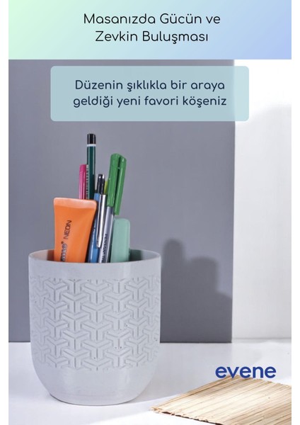 Kalemlik Masa Kalemliği Organizer Kalemlik Beyaz Renk Model 77 fiyatları