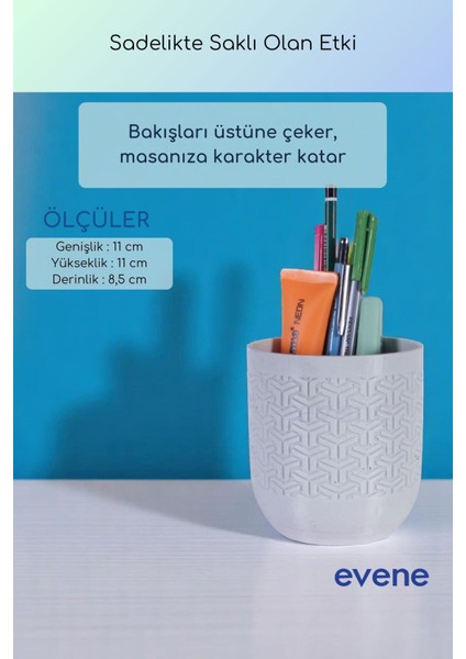 Kalemlik Masa Kalemliği Organizer Kalemlik Beyaz Renk Model 77 modelleri