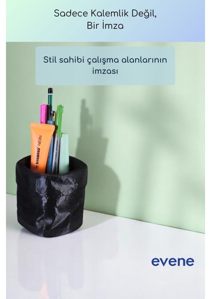 Kalemlik Masa Kalemliği Organizer Kalemlik Siyah Renk Model 80 fırsatları