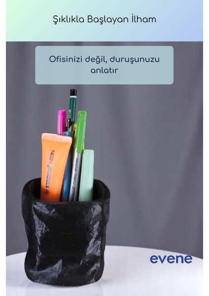 Kalemlik Masa Kalemliği Organizer Kalemlik Siyah Renk Model 80 indirimleri