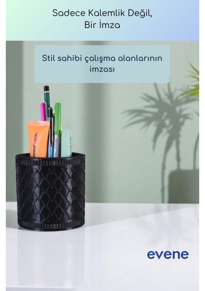Kalemlik Masa Kalemliği Organizer Kalemlik Siyah Renk Model 87 fırsatları