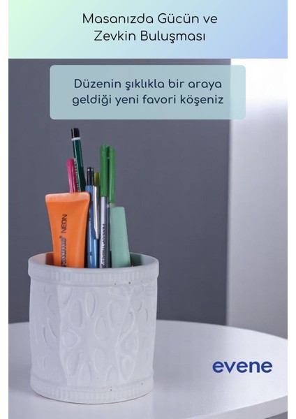Kalemlik Masa Kalemliği Organizer Kalemlik Beyaz Renk Model 76 fiyatları