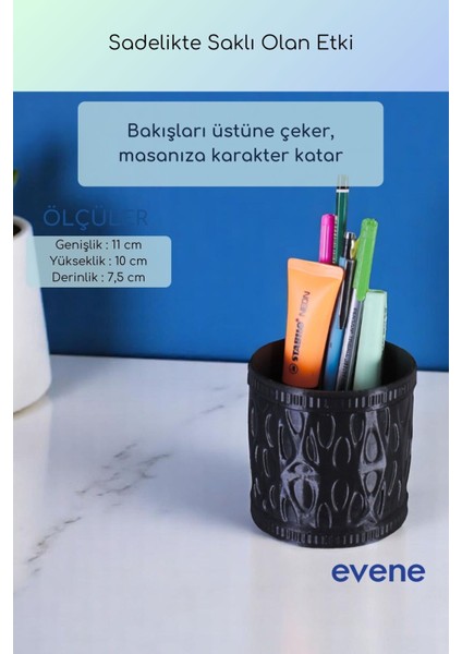 Kalemlik Masa Kalemliği Organizer Kalemlik Siyah Renk Model 76 modelleri