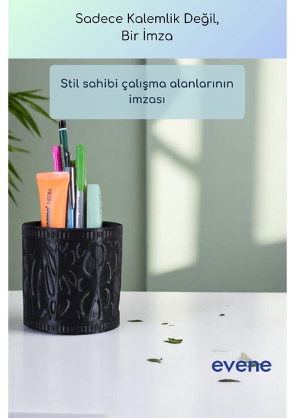 Kalemlik Masa Kalemliği Organizer Kalemlik Siyah Renk Model 76 fırsatları