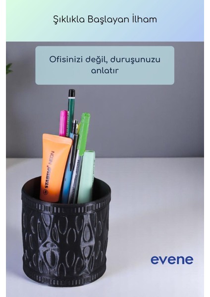 Kalemlik Masa Kalemliği Organizer Kalemlik Siyah Renk Model 76 indirimleri