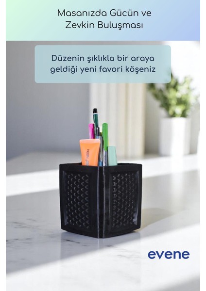 Kalemlik Masa Kalemliği Organizer Kalemlik Siyah Renk Model 86 fiyatları
