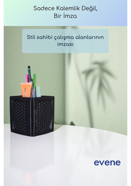 Kalemlik Masa Kalemliği Organizer Kalemlik Siyah Renk Model 86 fırsatları