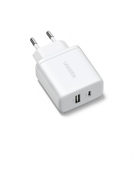 20W 2 Portlu Hızlı Şarj Cihazı 1xusb-A, 1xusb-C - Beyaz modelleri