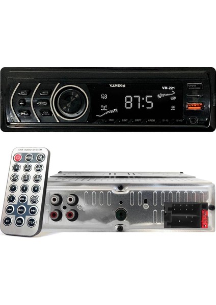VM-221 Oto Teyp 4X50 Watt Bluetooth 2xusb Sd Fm Aux fiyatları