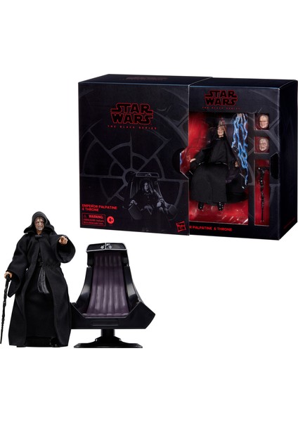 Hasbro Star Wars Black Series Emperor Palpatine & Throne Aksiyon Figür Seti (Return Of The Jedi)
