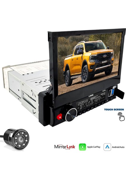 VM-6800 Android Indash Teyp 7 Inç 4X65 Watt Bluetooth Mirrorlink Carplay