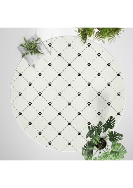 Yuvarlak Halı – Kaymaz Tabanlı, Yıkanabilir, Yumuşak Dokulu, Sevimli Desenler (MONNYVRLK_19) fiyatları