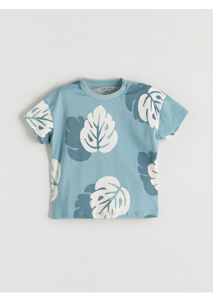 Lcw Baby Mavi Baskılı Erkek Bebek Tişört ve Şort 2'li fırsatları