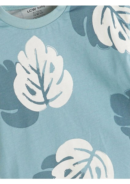 Lcw Baby Mavi Baskılı Erkek Bebek Tişört ve Şort 2'li indirimleri