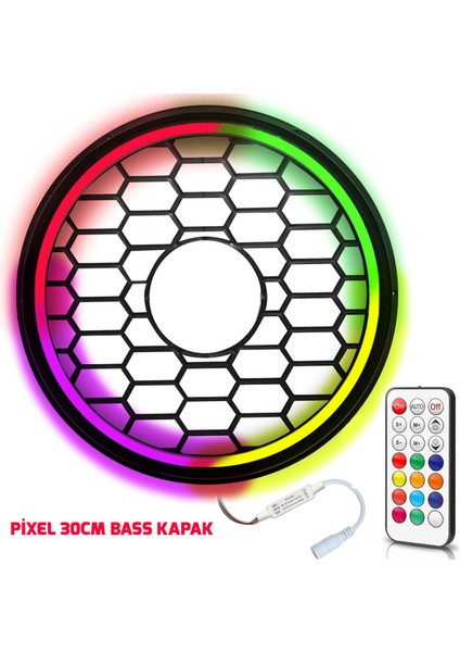 Pixel Ledli 30CM Bass Kapak Egb EG-7456