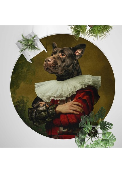 Yuvarlak Halı – Kaymaz Tabanlı, Yıkanabilir, Yumuşak Dokulu, Sevimli Desenler (Royal Dog) fiyatları