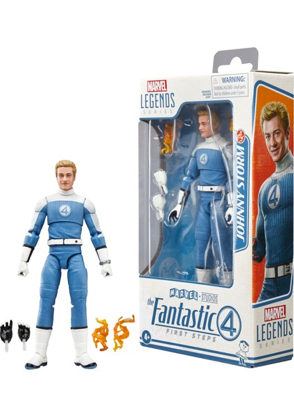 Hasbro Marvel Legends Johnny Storm (The Fantastic Four: First Steps) Aksiyon Figürü