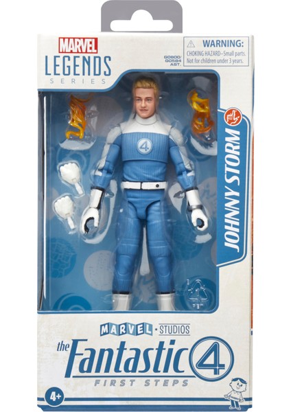 Hasbro Marvel Legends Johnny Storm (The Fantastic Four: First Steps) Aksiyon Figürü