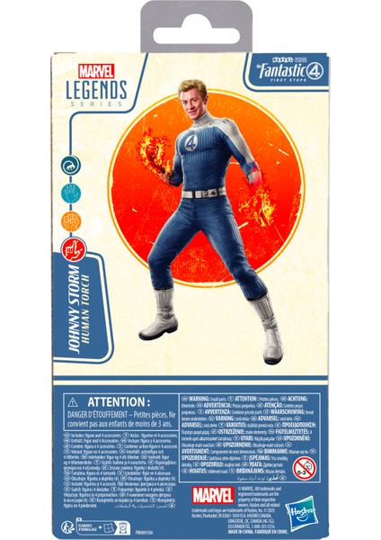 Hasbro Marvel Legends Johnny Storm (The Fantastic Four: First Steps) Aksiyon Figürü