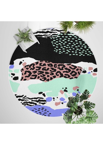 Yuvarlak Halı – Kaymaz Tabanlı, Yıkanabilir, Yumuşak Dokulu, Sevimli Desenler (MONNYVRLK_29) fiyatları