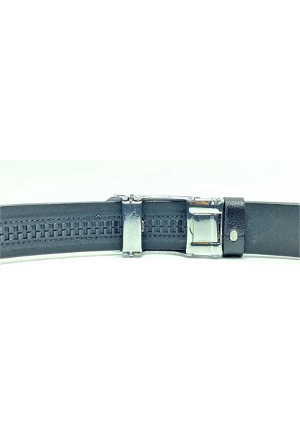 Otomatik Tokalı Deliksiz Siyah Kemer + Yedek Kahverengi Kemer Hediye