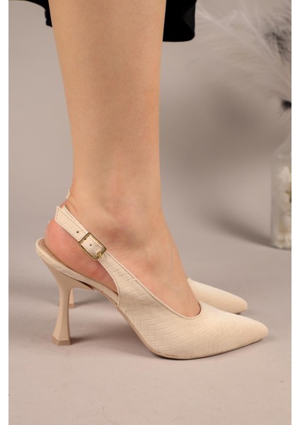 Ferunya Dokulu Arkası Açık Stiletto Ten fırsatları