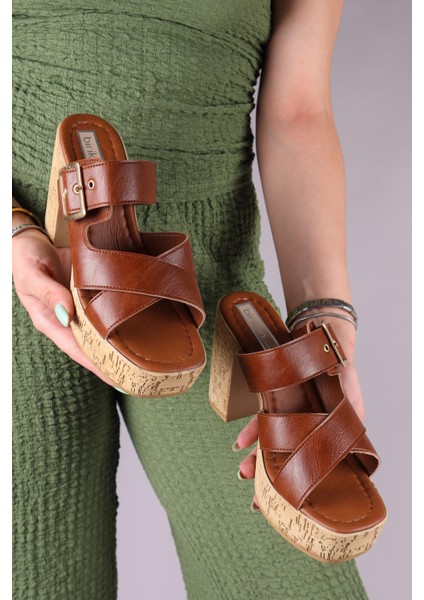 Ronika Platform Topuklu Terlik Taba fırsatları