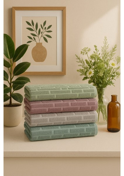 2'li Mint Yeşili El ve Mutfak Havlusu Seti – 30X50 cm | Yumuşak Dokulu, Şık ve Emici fiyatları